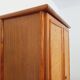 Vintage woven rattan and wood armoire by Maugrion for Roche-Bobois.
