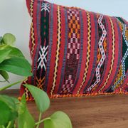 Long Moroccan ethnic Kilim cushion