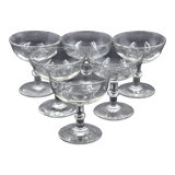 Anciens service de 6 coupes à champagne - cristal ou verre - art de la table
