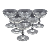 Anciens service de 6 coupes à champagne - cristal ou verre - art de la table