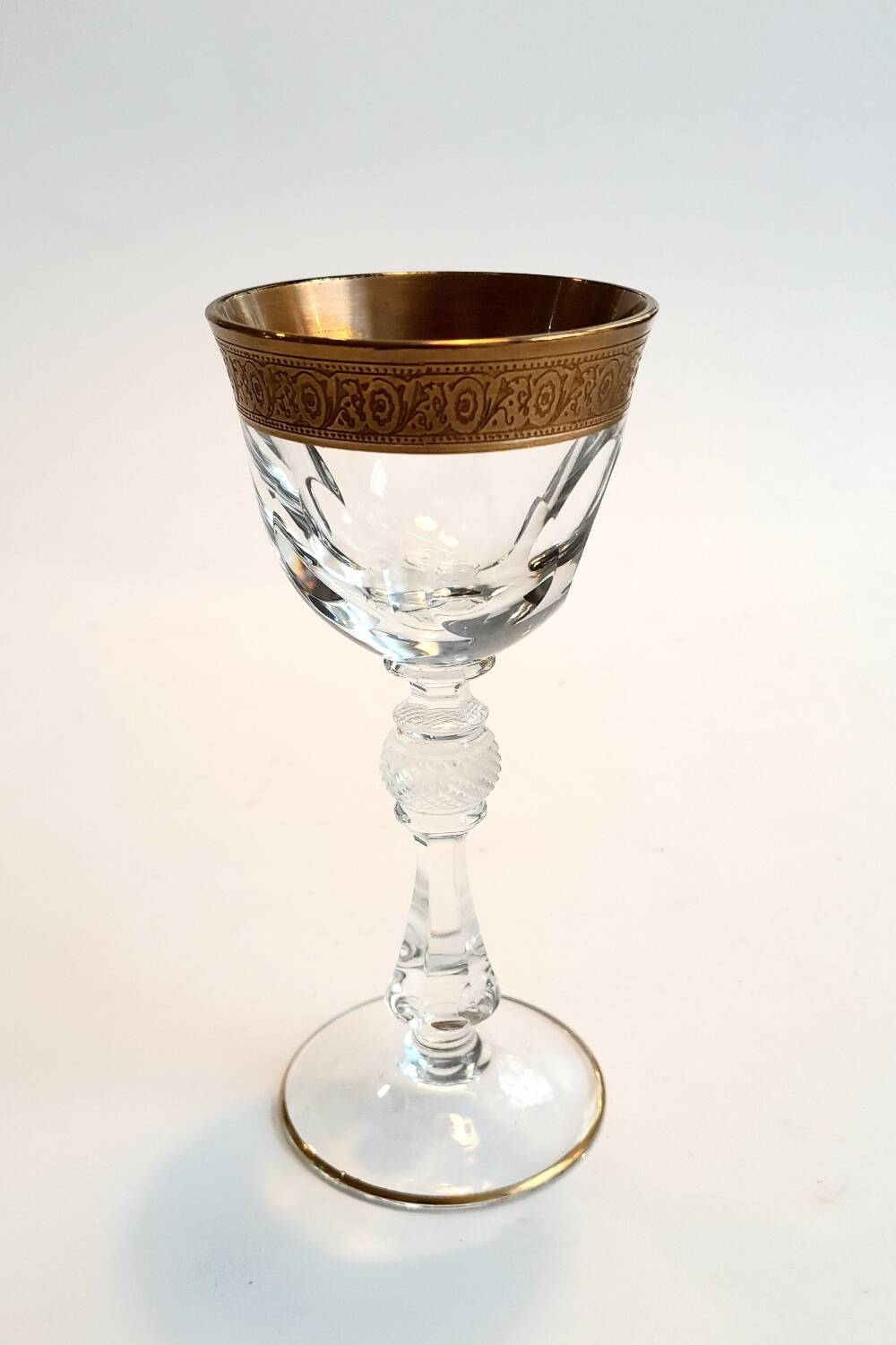 6 Moser Bohemian Crystal Liqueur Glasses