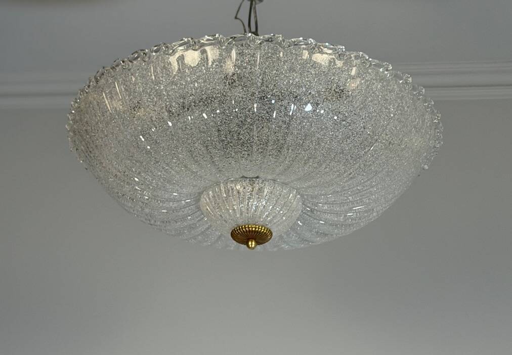 Venetian ceiling light in Murano glass, circa 1940