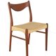 Set of 4 Arne Wahl Iversen for Glyngore papercord chairs 'Naerem'