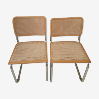 Paire de chaises B32 cesca Marcel Breuer