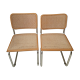 Pair of chairs B32 cesca Marcel Breuer