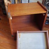 Table de chevet marine de bateau vintage 70's