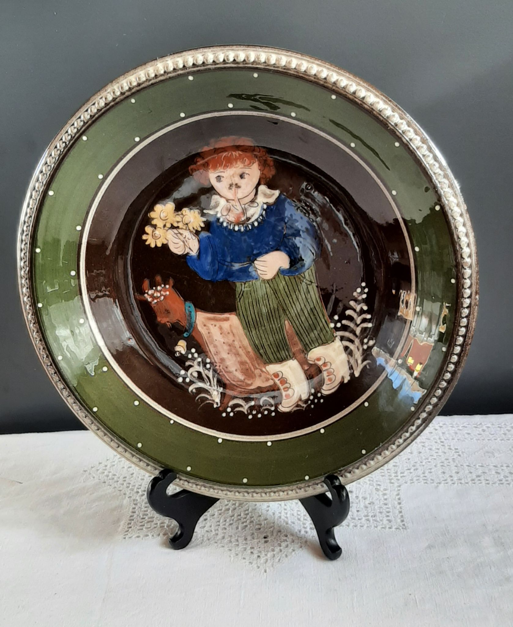 Decorative plate Hugo Kohler Biel