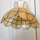 60-70's mother-of-pearl and gold metal suspension