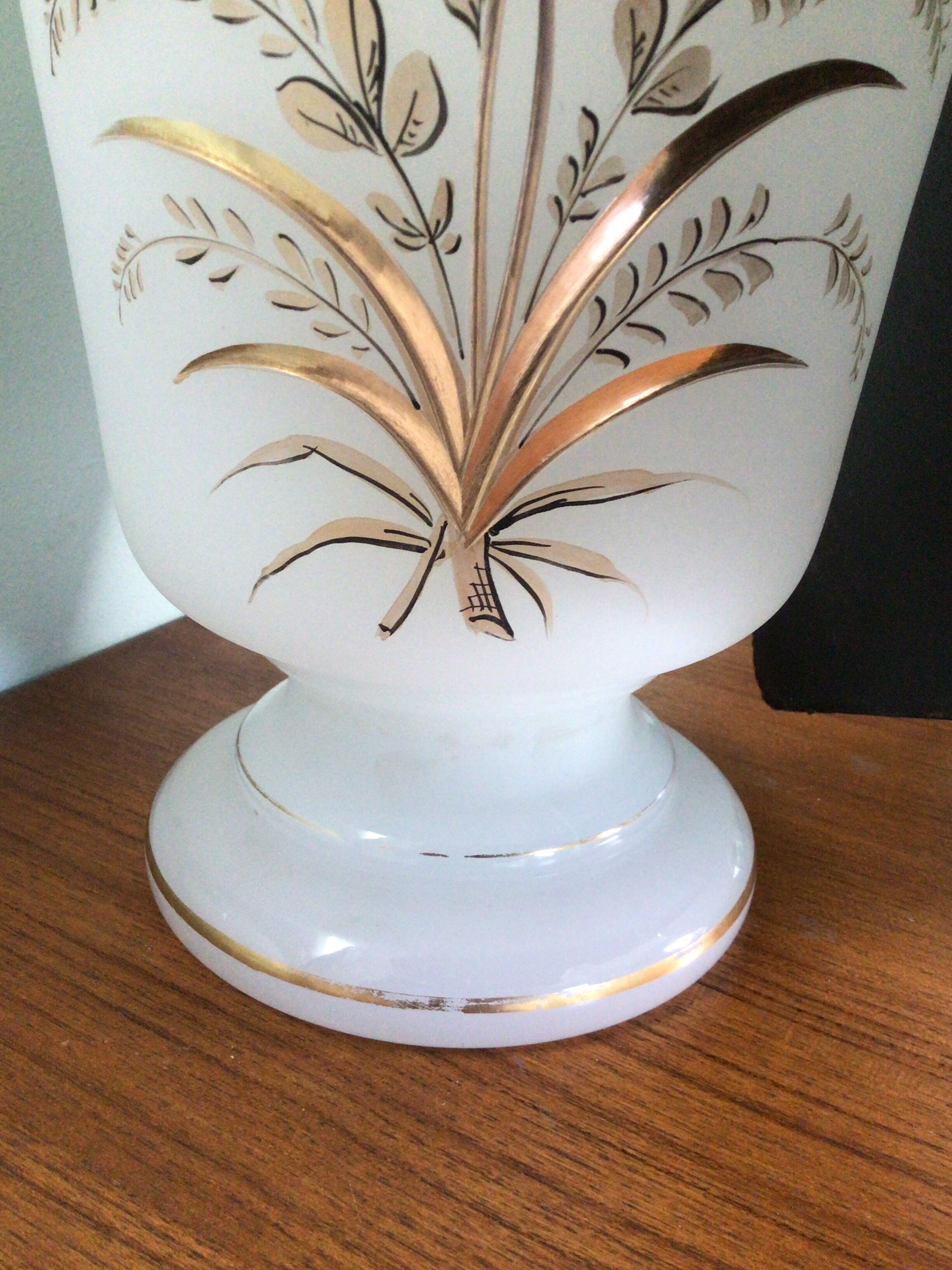 Pair of opaline vases