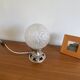 Art deco table lamp, desk lamp, antique glass globe