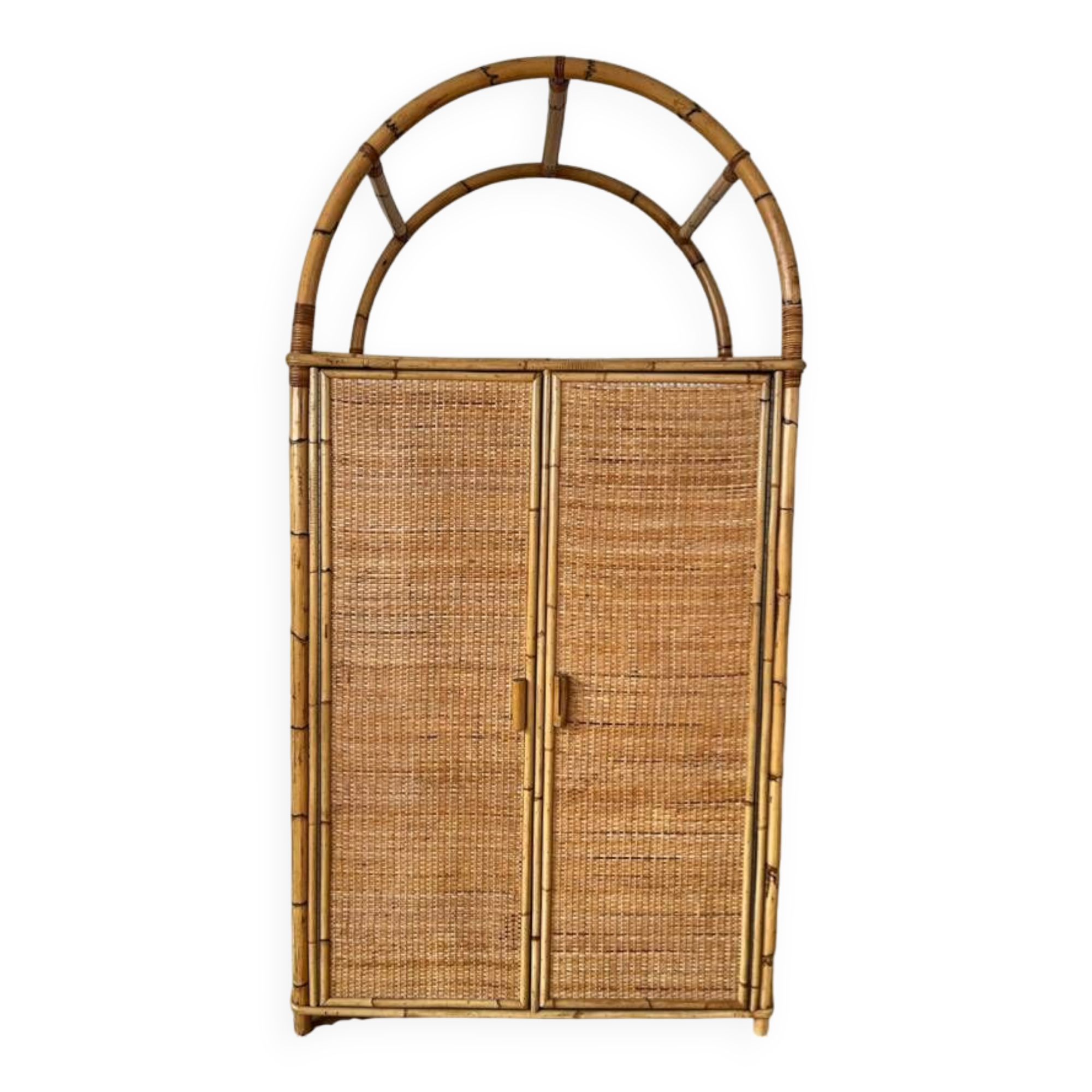Rattan wardrobe for children