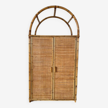 Rattan wardrobe for children