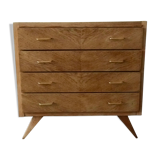 Commode scandinave d’époque années 60 pieds compas