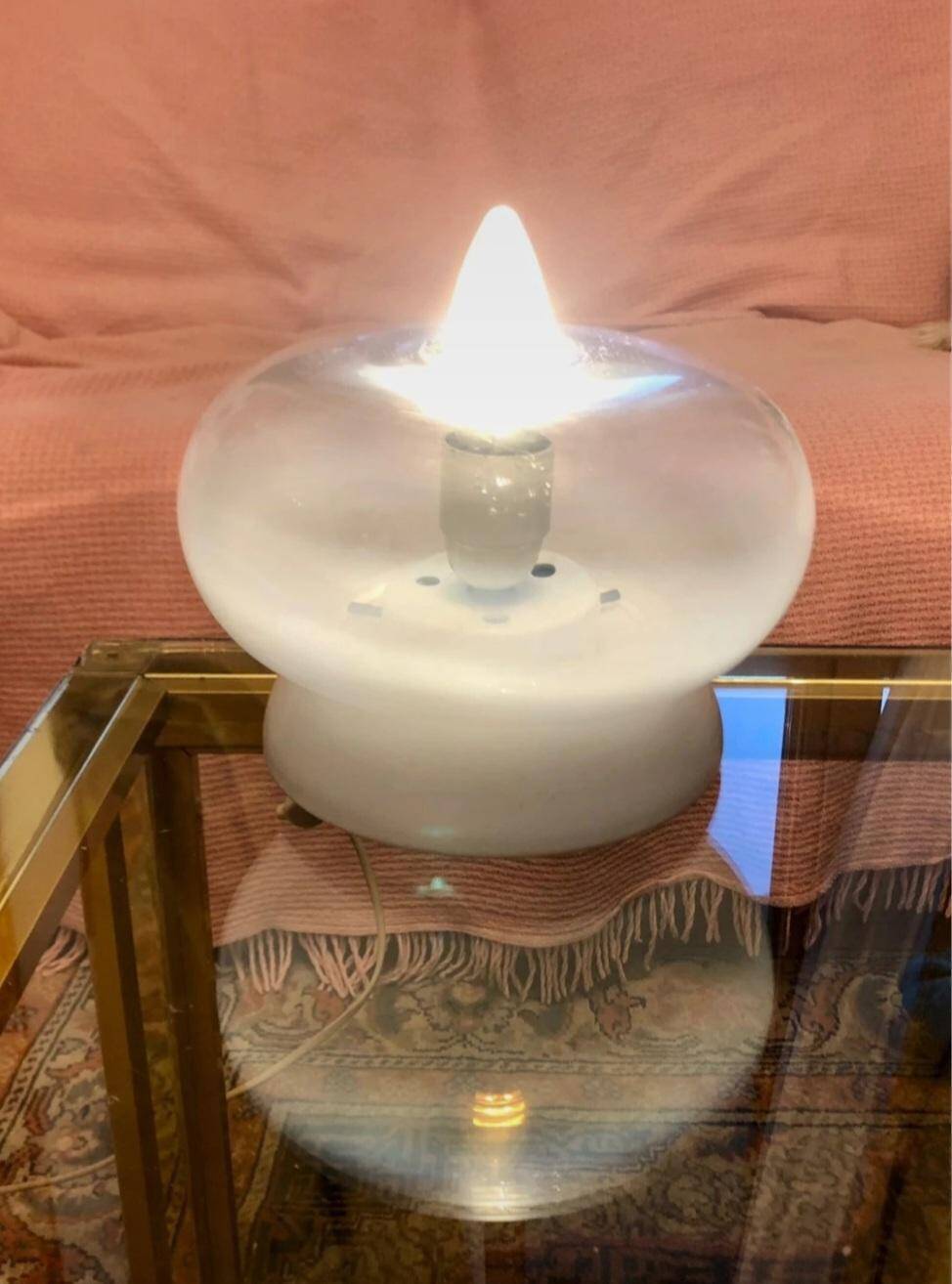 lampe verre italie roberto pamio ou giusto toso