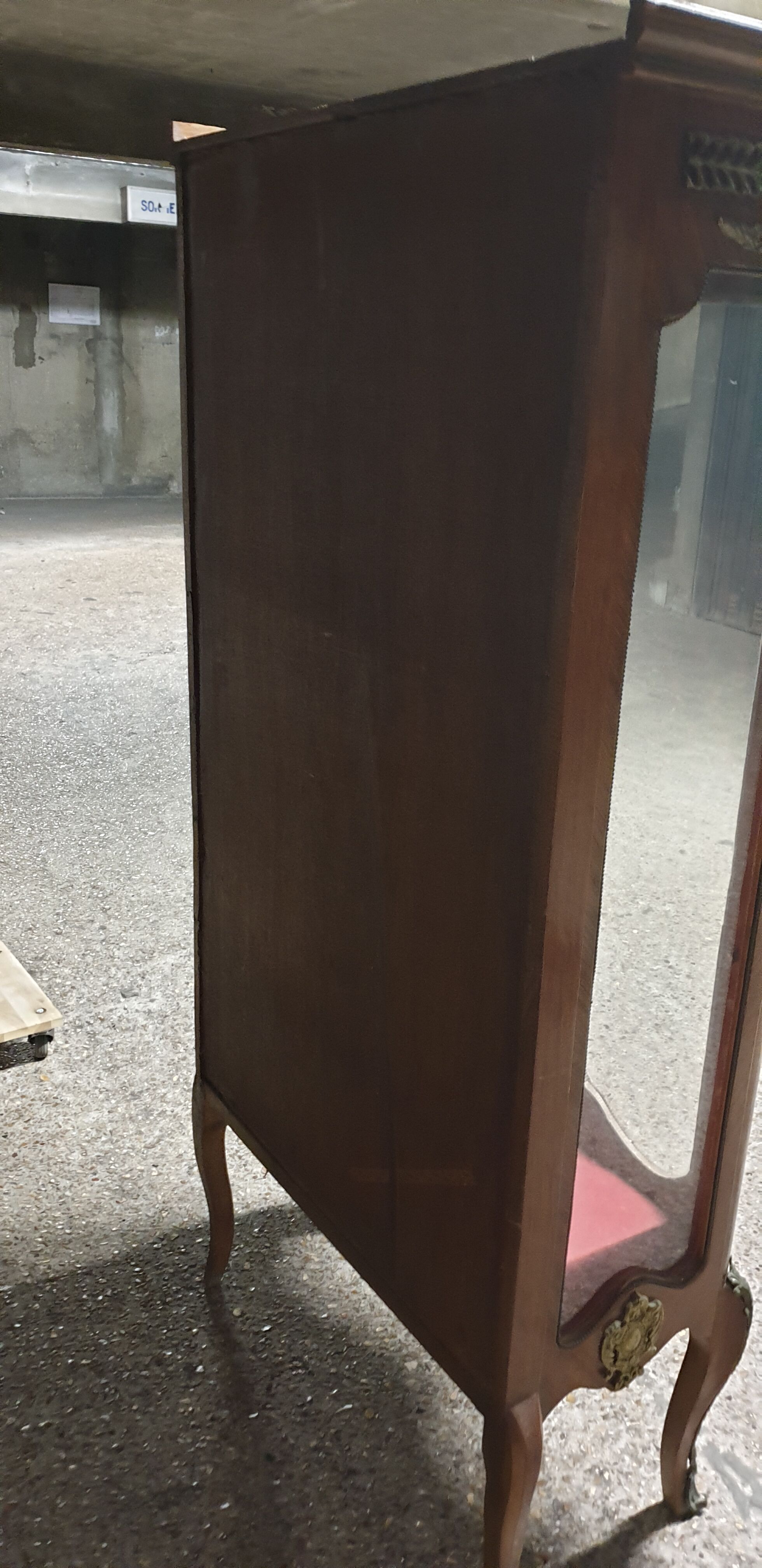 Meuble vitrine Louis XV  période Napoléon III
