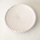 Grand plat spirale Malicorne blanc