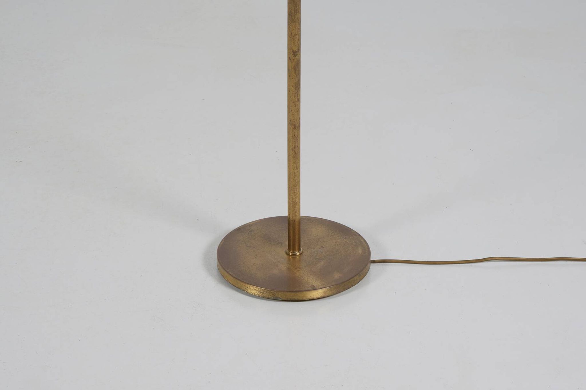 1980s patinated brass reading lamp