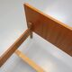 Vintage Scandinavian style double bed in teak from the 60s with integrated bedside lights