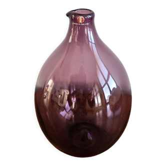 Purple Glass I-401 Bird Bottle or Vase by Timo Sarpaneva for Iittala, Finland, 1956