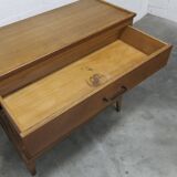 Scandinavian chest of drawers 1960 light oak clean and solid