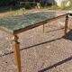 Table basse en marbre vert et bronze doré néoclassique