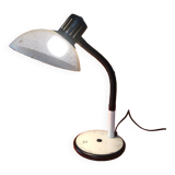 Flexible perforated metal desk lamp