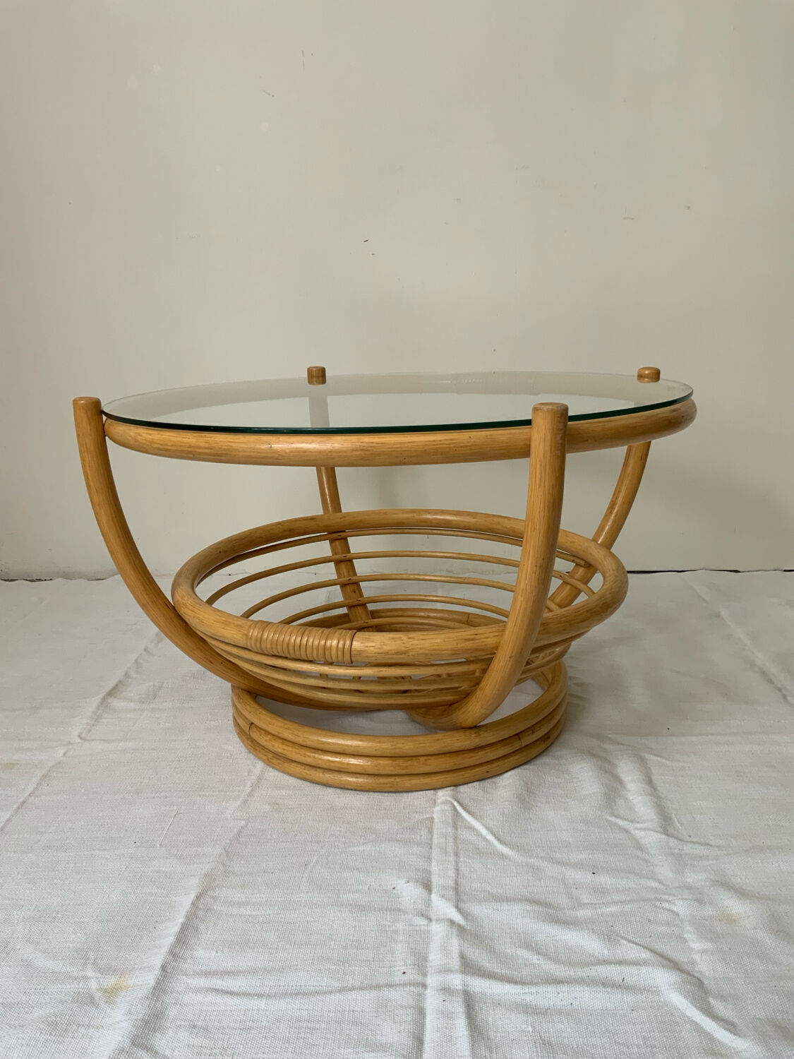 Rattan coffee table