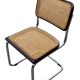 Ensemble de 4 chaises Cesca B32 conçues par Marcel Breuer, cadre marron foncé.