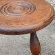 Turned wooden tripod stool