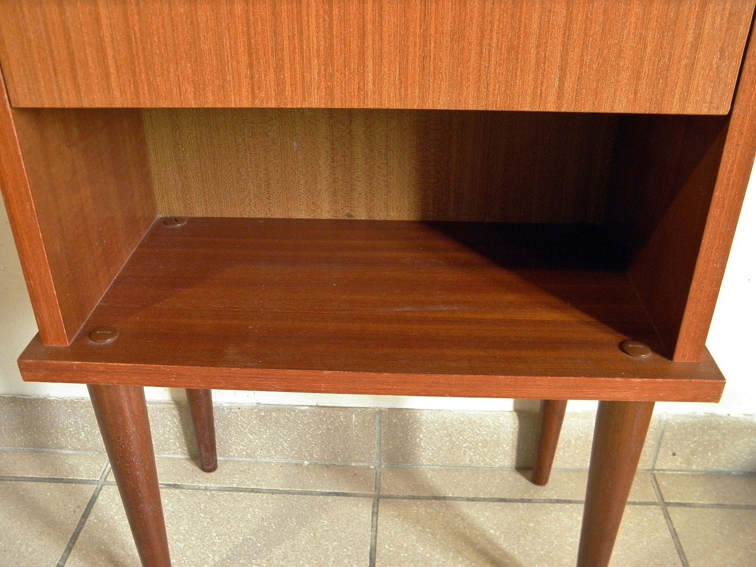 Bedside spindle feet 1970