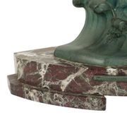 Art Deco Sculpture Seagull on Marble Base Bronze Patina 51cm