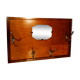 Mirror coat rack, old wood