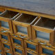 Vintage Dutch Oak Haberdashery Shop Cabinet / Vitrine, 1950s