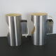 Paires appliques  tubes vintage 1970 inox satiné
