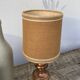Copper lamp and fabric lampshade from the 70s