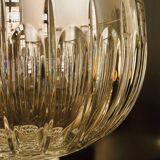 Large cut crystal bowl on a stand