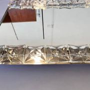 Large Midcentury Illuminated / Backlit Crystal Mirror Kinkeldey, Germany, 1970s
