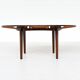 Dyrlund Lotus Flip Flap dining table in rosewood Denmark 1960