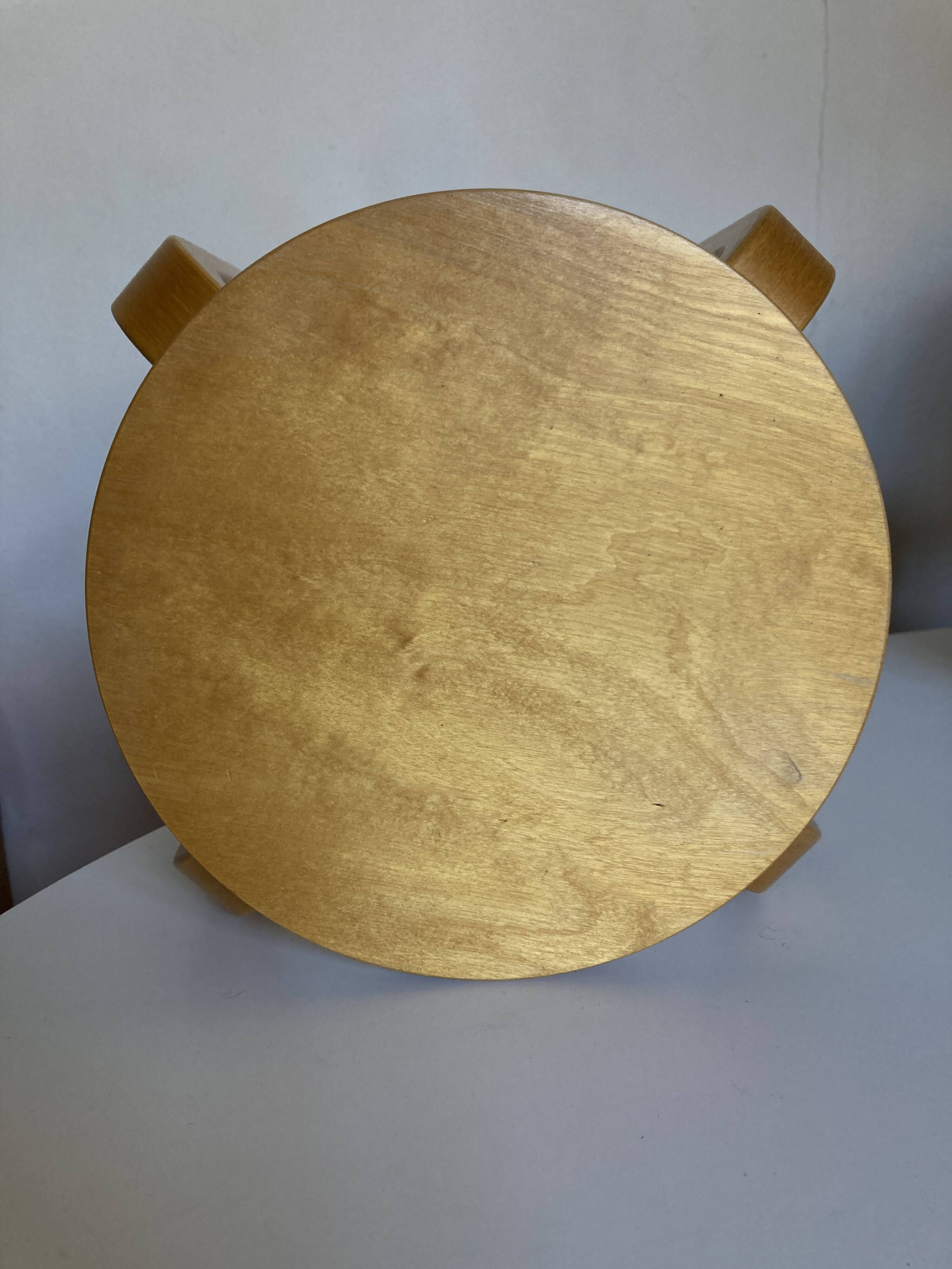 Scandinavian children's stool in plywood, Frosta Ikea 1980
