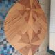Large handcrafted coffee table in solid wood – unique piece