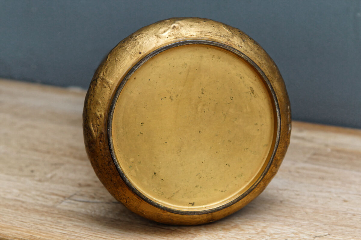 Baluster vase in bronze signed