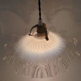 Opaline glass pendant light