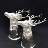 Gucci gobelets metal argenté