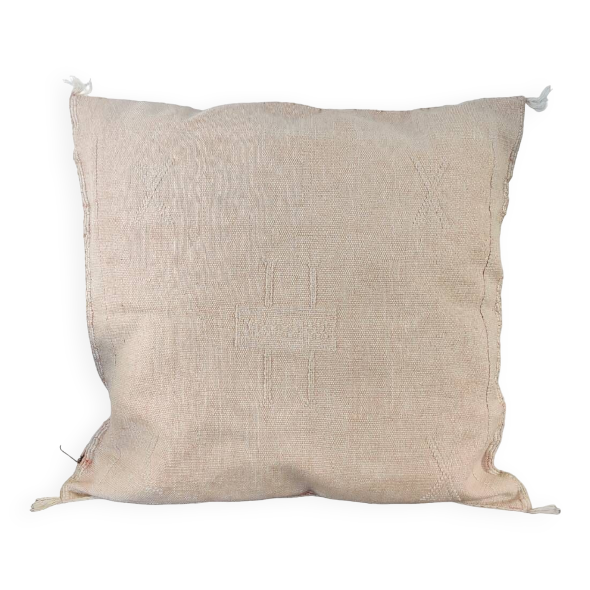 Beige bohemian Berber cushion