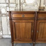 Louis XVI style enfilade in cherry wood, 20th century.