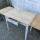Farmhouse table with extensions