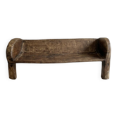 Banc traditionnel monoxyle en bois massif  indien