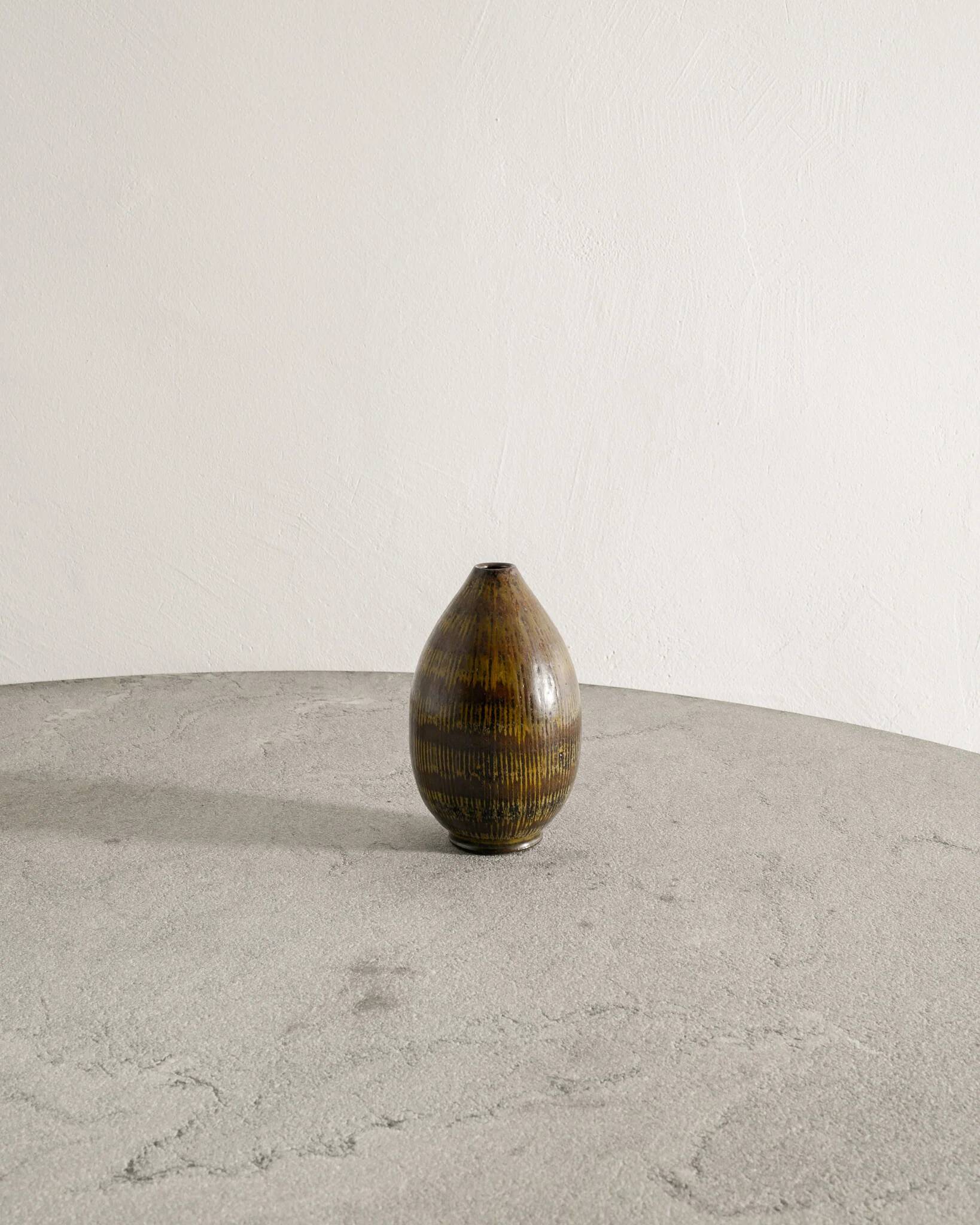 Vintage Swedish Mid Century Vase by Arthur Andersson for Wallåkra, 1940s