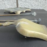 Fireplace Servant Brass Shovel and Tongs