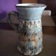 Enamelled ceramic pitcher - Signed Pérot